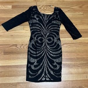 Crystal Doll Boutique Black Vintage Dress